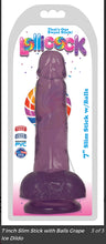Load image into Gallery viewer, 7 Inch Slim Stick with Balls berry ice/grape