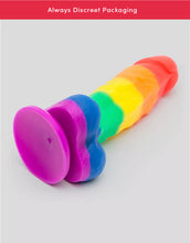 Load image into Gallery viewer, 8” Realistic Rainbow dildo
