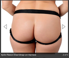 Load image into Gallery viewer, Kylie Fleece-lined Strap-on Harness