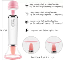 Load image into Gallery viewer, Nipple Sucking Clitoral Stimulator Licking Tongue Vibrating Sucker