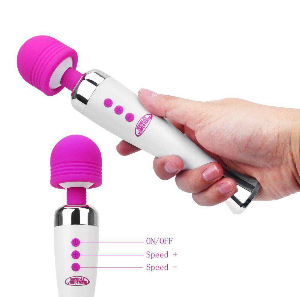 Super Av vibrating wand – Addicted pleasures